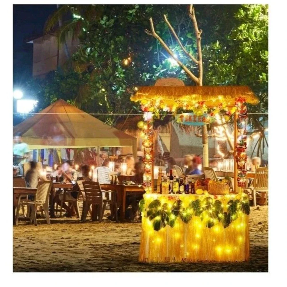 Tiki Bar Hut with Party Decorations Kit, Hut Bar, Tiki Party Decor